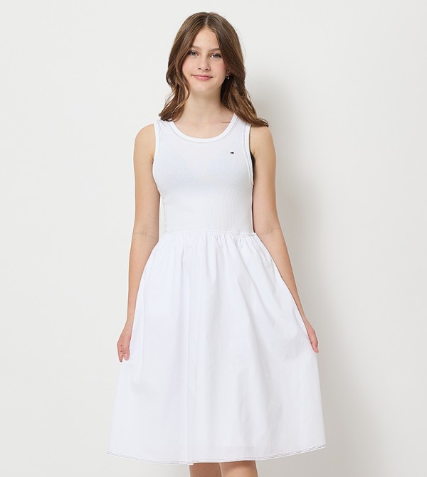 Combi Sleeveless Midi Dress