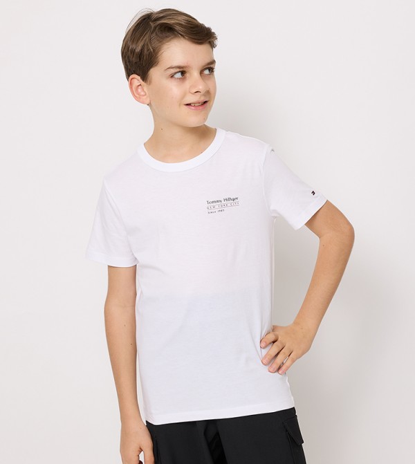 Logo Printed Crew Neck T-Shirt