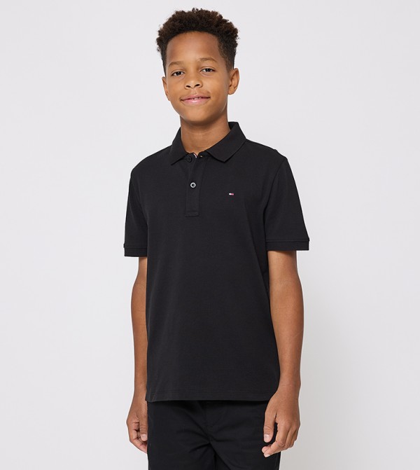 Logo Detail Short Sleeves Polo T-Shirt