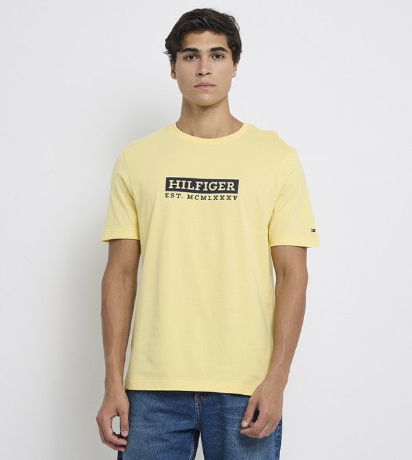 Monogram Printed Crew Neck T-Shirt