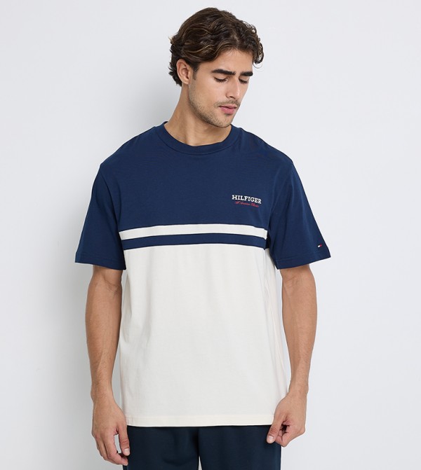 Monotype Printed Crew Neck T-Shirt