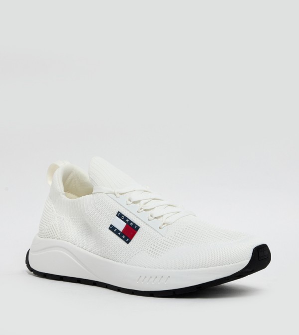 Flag Detail Knitted Shoes