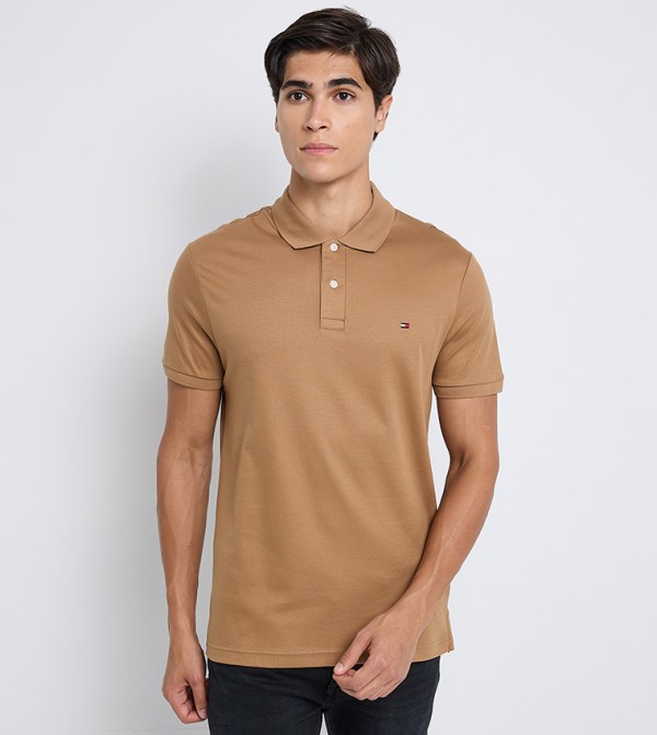 Logo Detail Short Sleeves Polo T-Shirt