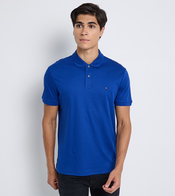 Logo Detail Short Sleeves Polo T-Shirt