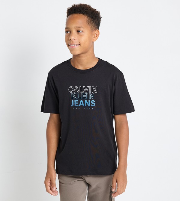 Logo Printed Crew Neck T-Shirt