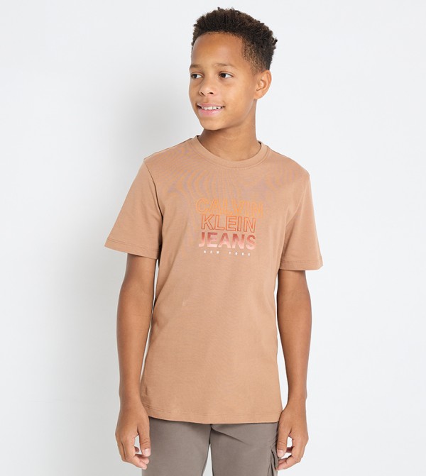 Logo Printed Crew Neck T-Shirt