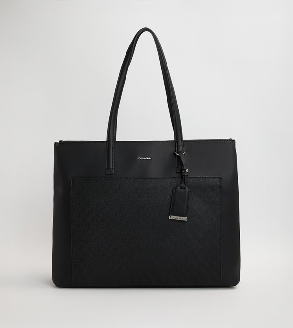 Monogram Patterned Tote Bag