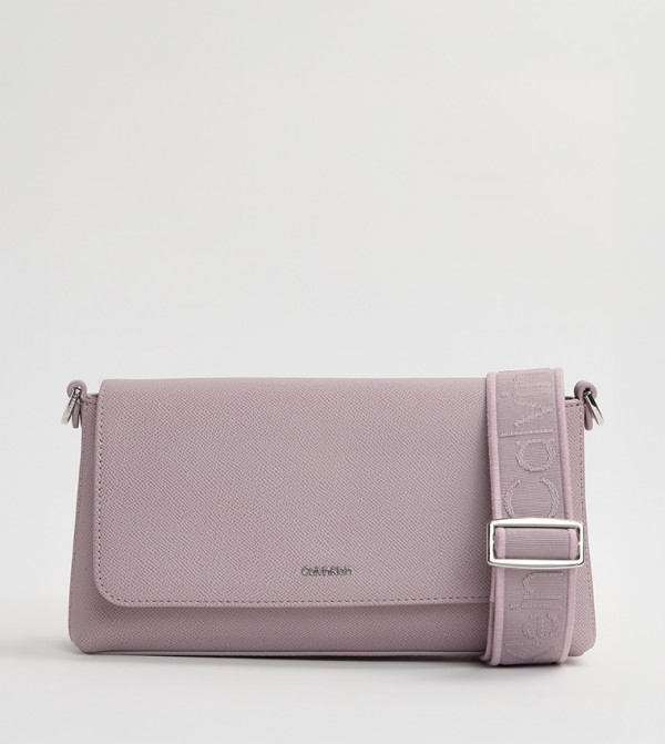 Textured Flap Convertible Shoulder Bag