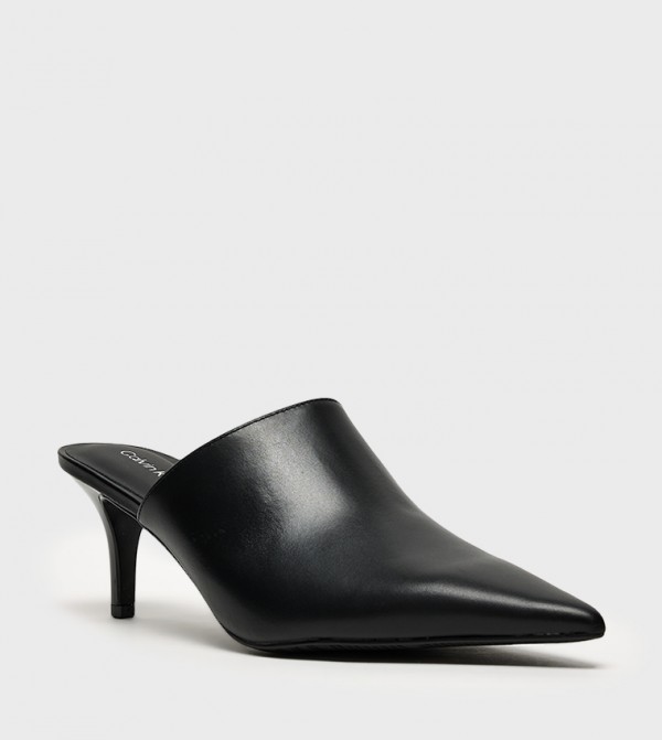 Textured Mule Pumps