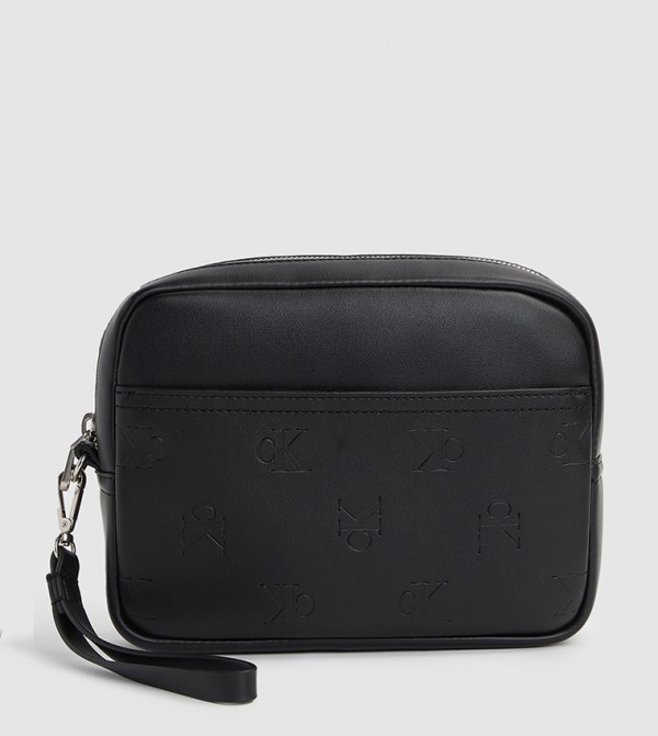 Monogram Debossed Travel Pouch