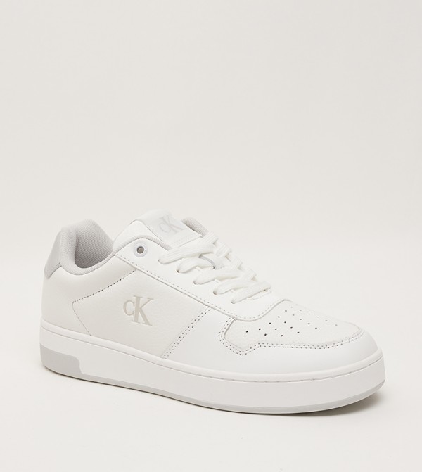 Monogram Detail Lace-Up Sneakers