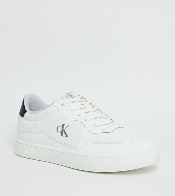 Monogram Detail Lace Up Sneakers