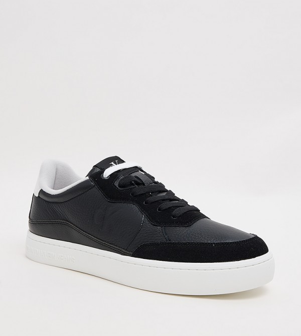 Classic Textured Platform Sneakers