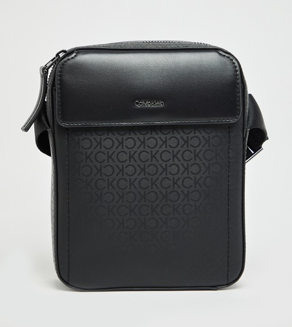 Monogram Detail Reporter Bag