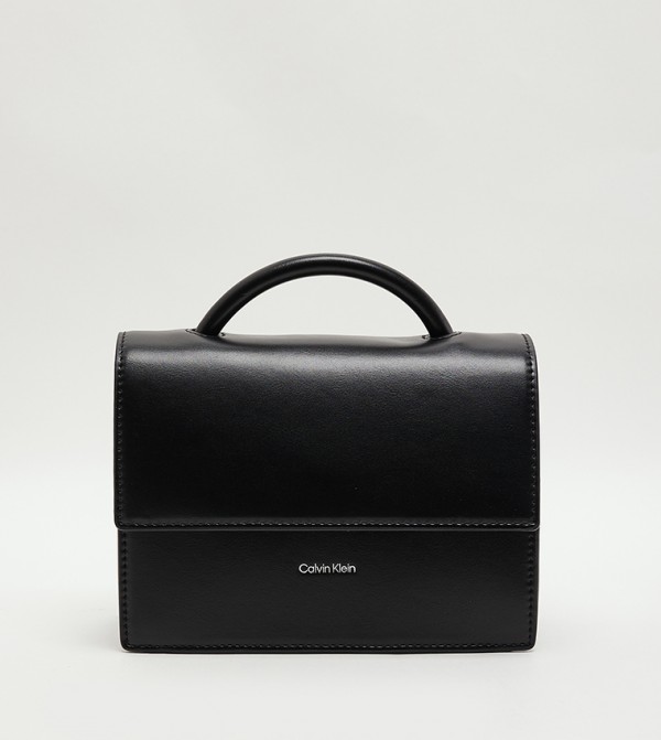 Logo Detail Top Handle Crossbody Bag