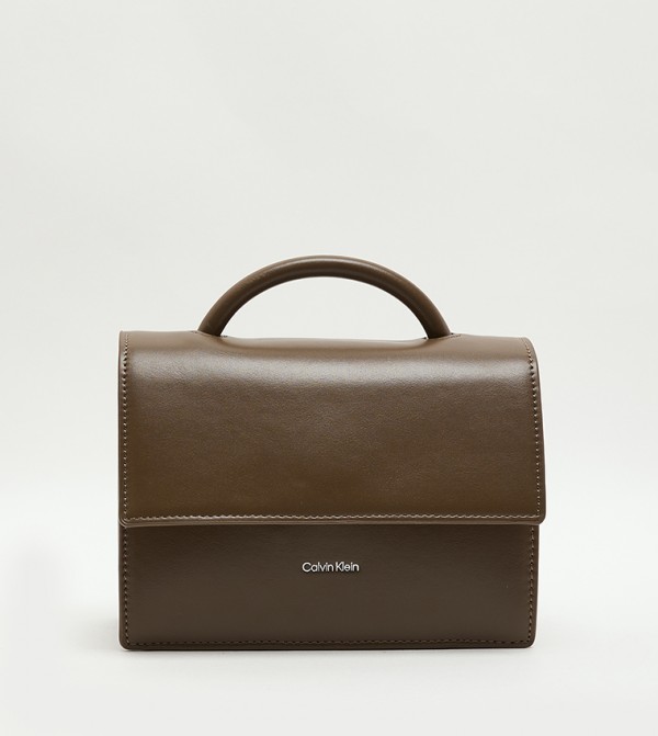 Logo Detail Top Handle Crossbody Bag
