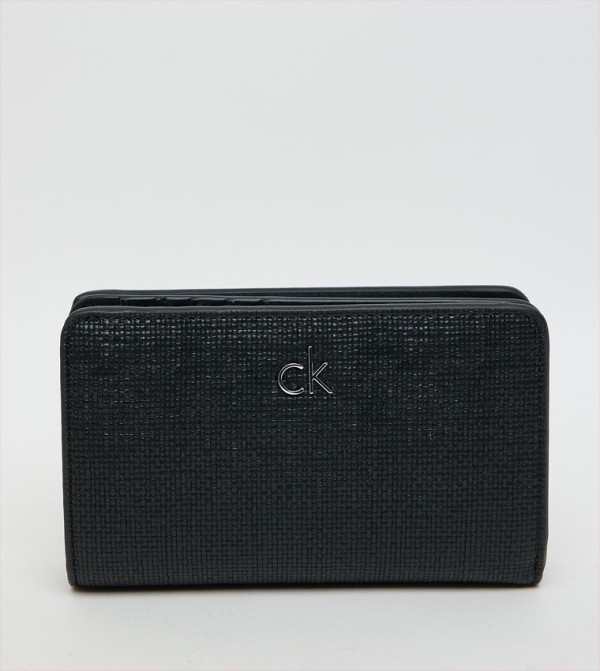 Textured Zip-Around Wallet