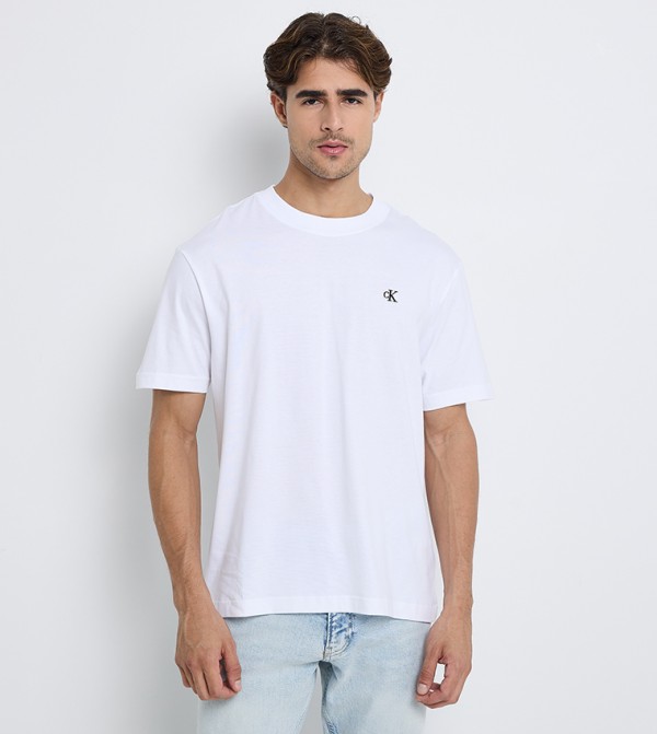 Serif Monogram Crew Neck T-Shirt