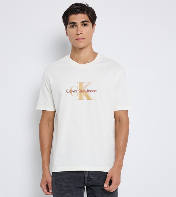 Monogram Printed Short Sleeves T-Shirt