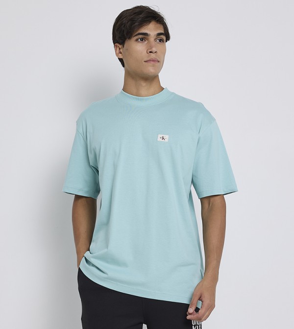 Logo Label Relaxed Fit Woven T-Shirt