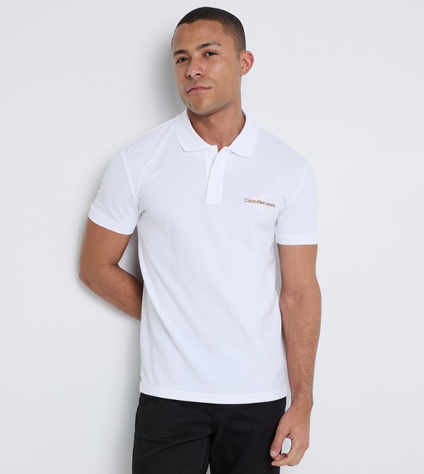 Logo Printed Short Sleeves Polo T-Shirt