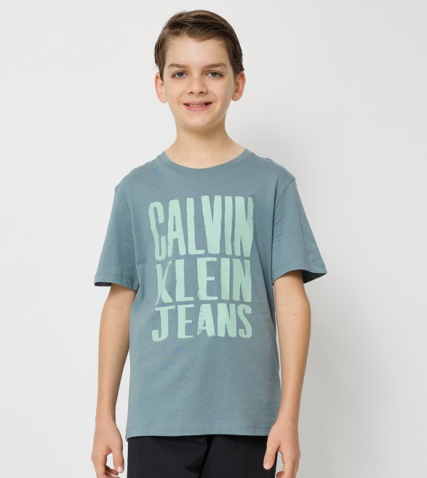 Logo Printed Crew Neck T-Shirt