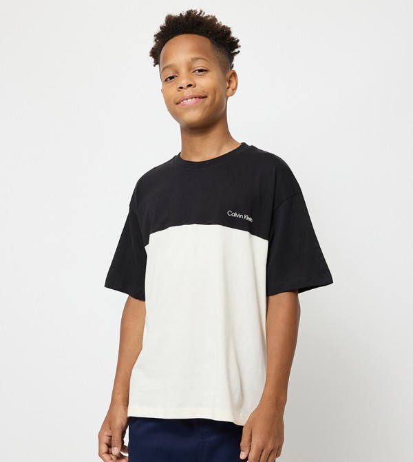 Color Block Crew Neck T-Shirt