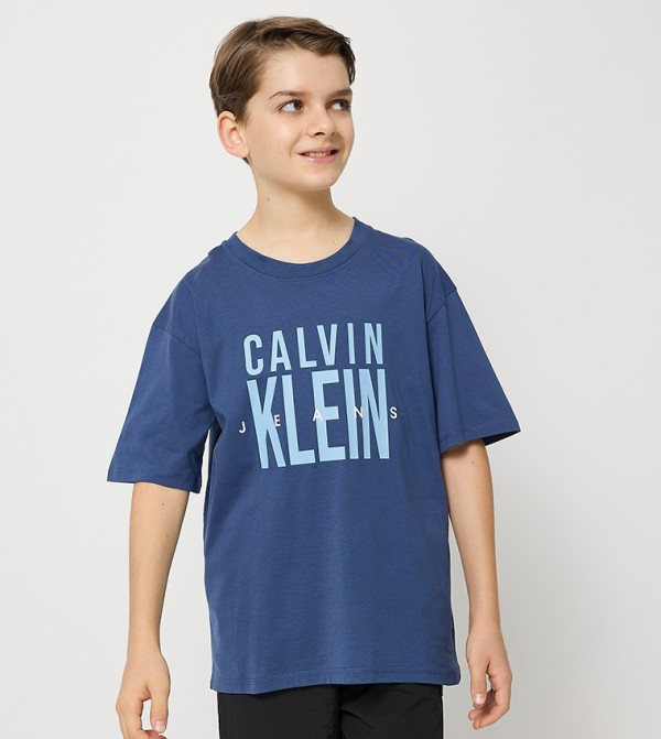Logo Printed Crew Neck T-Shirt