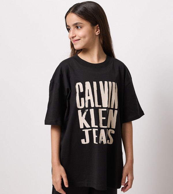 Logo Printed Crew Neck T-Shirt