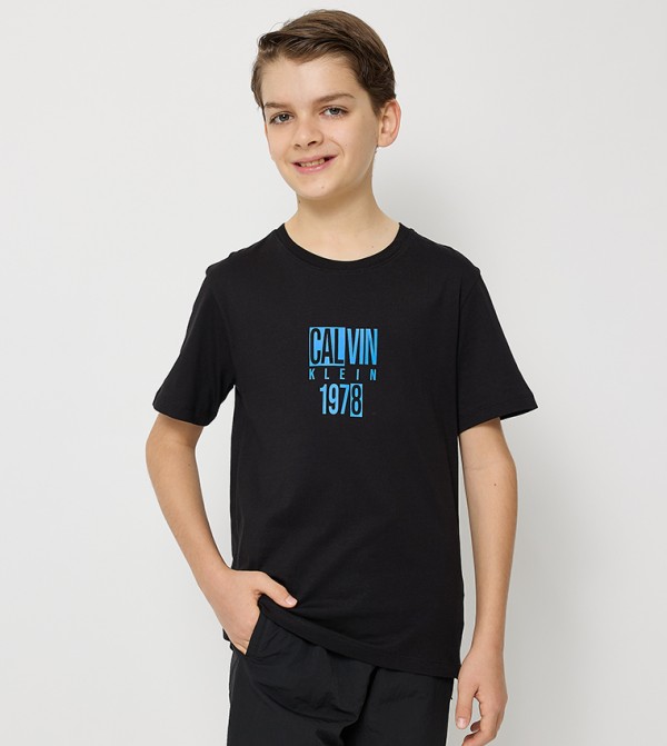 Logo Printed Crew Neck T-Shirt