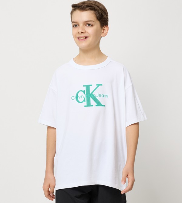 Logo Printed Crew Neck T-Shirt