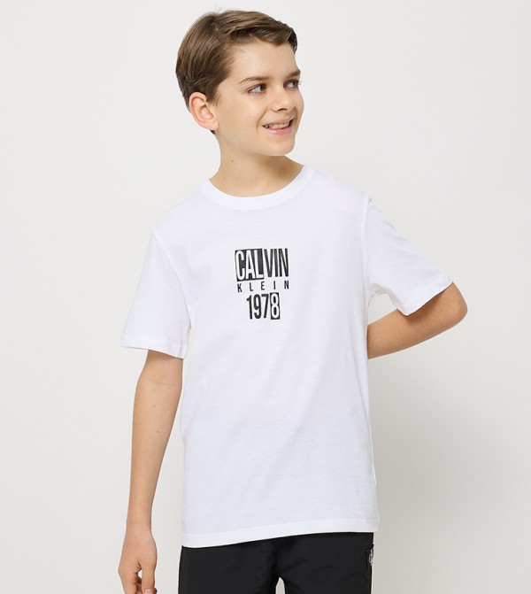 Logo Printed Crew Neck T-Shirt