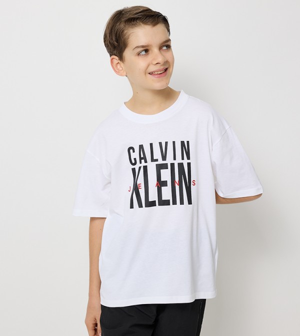 Logo Printed Crew Neck T-Shirt