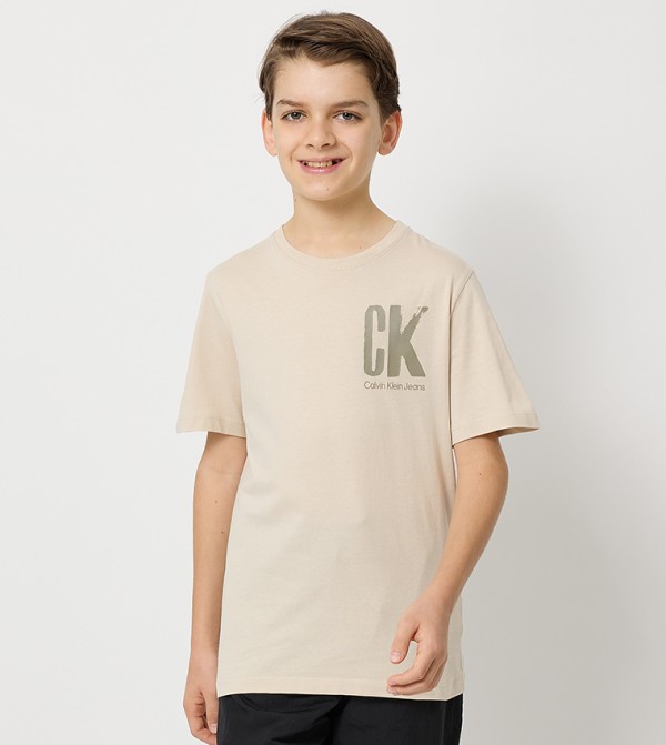 Logo Printed Crew Neck T-Shirt