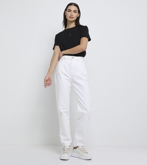 High Rise Mom Fit Jeans