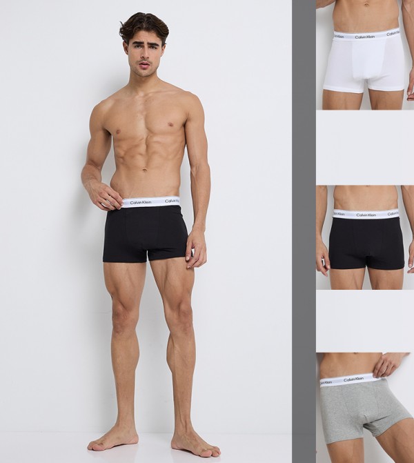 Pack of 3 Logo Waistband Trunks