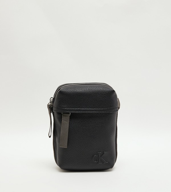 Monogram Detail Reporter Bag
