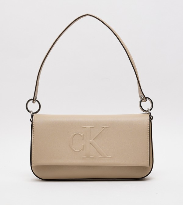 Sculpted Flap Shoulder Bag
