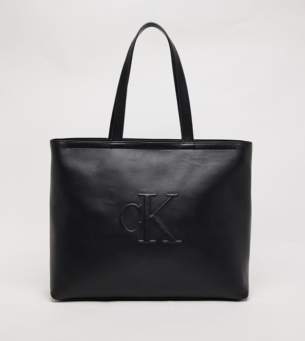 Monogram Embossed Tote Bag