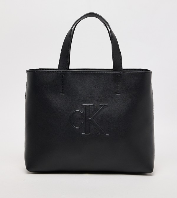 Monogram Embossed Tote Bag