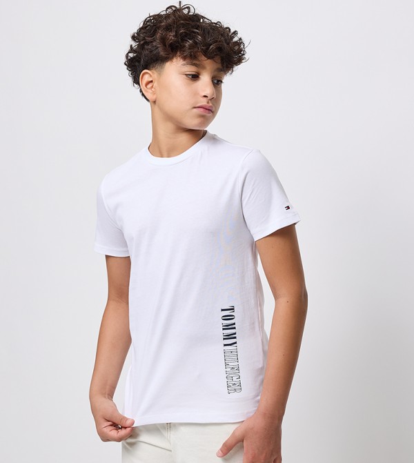 Logo Printed Crew Neck T-Shirt