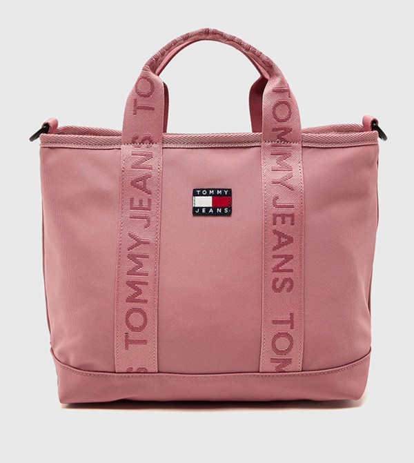 Badge Detail Tote Bag