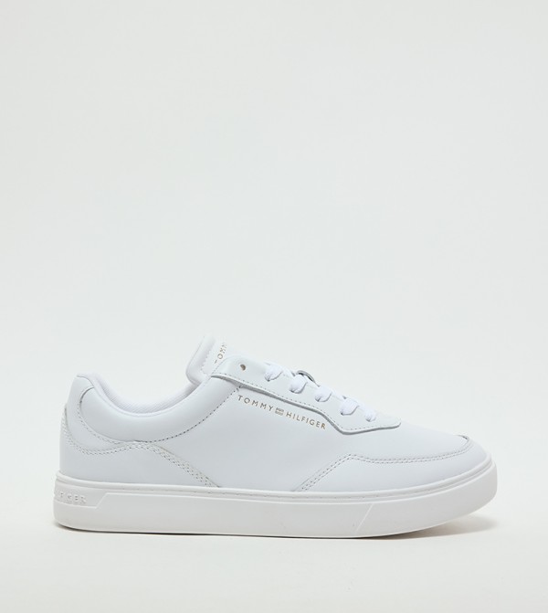 Logo Detail Lace-Up Platform Sneakers