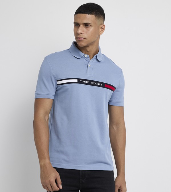 Logo Detail Short Sleeves Polo T-Shirt