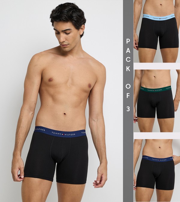 Pack of 3 Logo Waistband Boxer Briefs