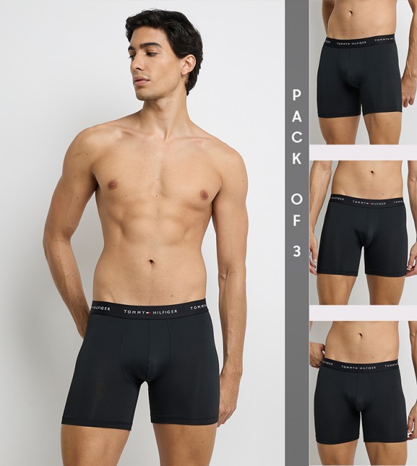 Pack of 3 Logo Waistband Boxer Briefs