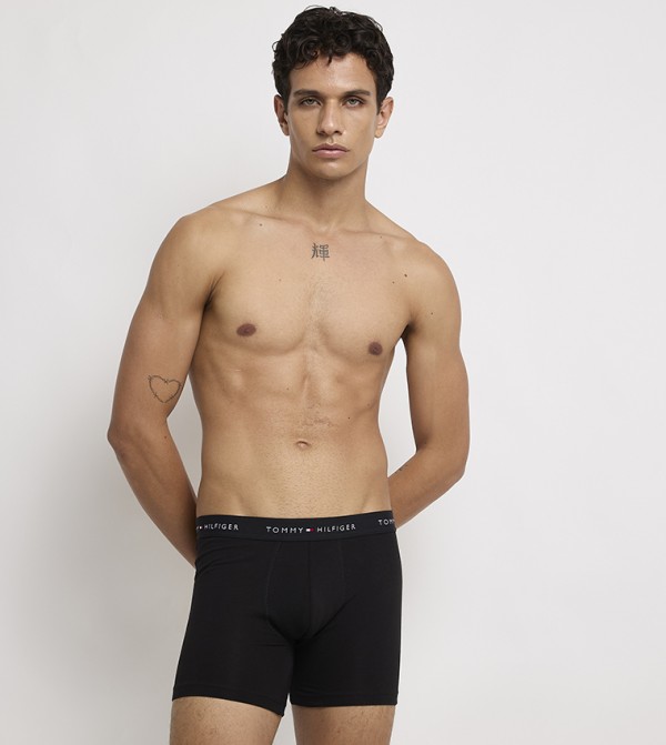 Pack of 3 Logo Waistband Trunks