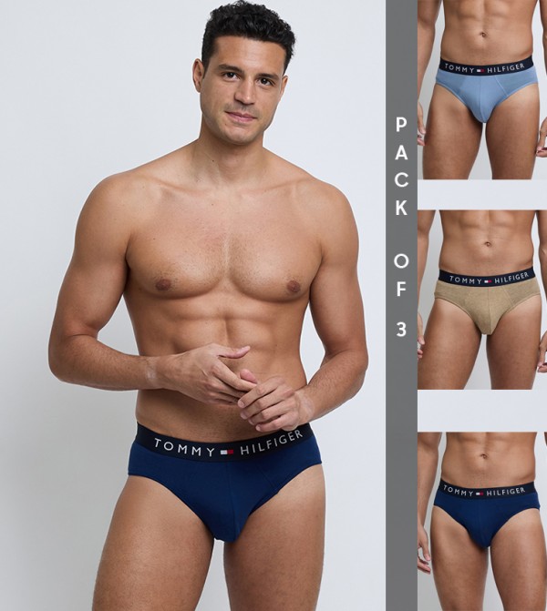 Pack of 3 Logo Waistband Briefs