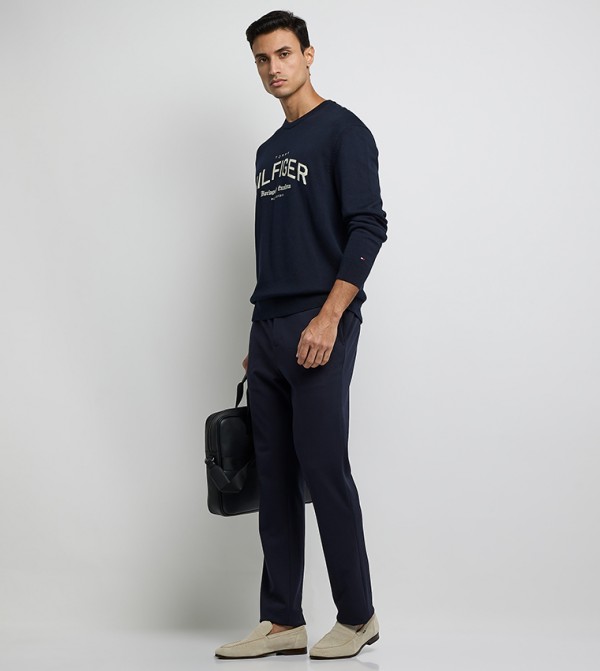 PUNTO MILANO Solid Slim Fit Pants