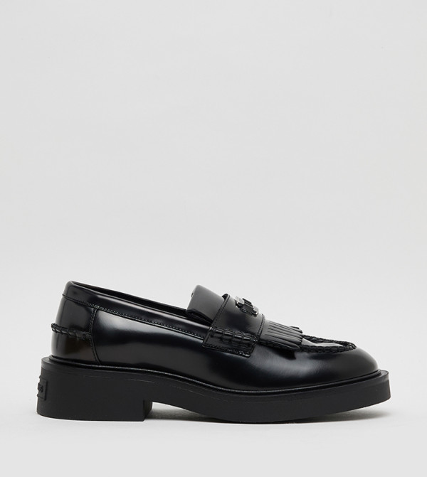 Fringe Detail Platform Loafers